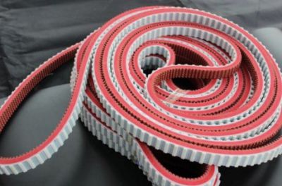 PU timing belt + various kinds of red rubber/PVC rubber/PU rubber + sponge